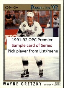 1991-92 OPC Premier Hockey | U Pick