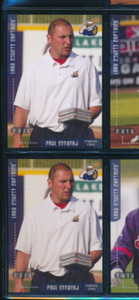 Lot (2) 2010 Grandstand Paul Synenkj Coach Lake County Captains (FS34) SWSW6