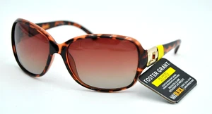 Foster Grant MaxBlock Brown POLARIZED Sunglasses POPPET POL 100% UV Protection - Picture 1 of 8