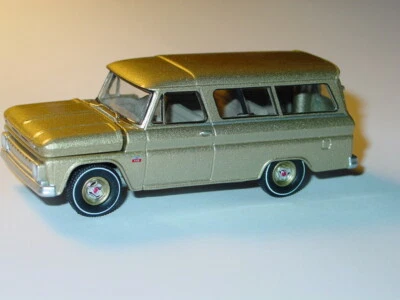 1966 CHEVY CHEVROLET SUBURBAN COLLECTIBLE CLASSIC TRUCK -Tan, 1:64 - Image 1 of 4