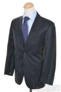 CORNELIANI TREND Black Wool Peak Lapel Blazer Sport Coat Jacket EU 50 / US 40 R - Picture 1 of 9