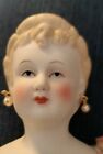 Antique 12 inch Japan Blonde China Head Doll in Antique Ensemble 16