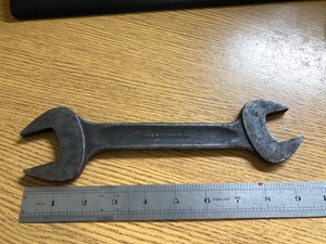 1 1/4 1 1/16 FORGED STEEL OPEN END SPANNER MADE IN CZECHOSLOVAKIA