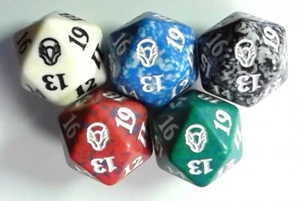 New x 1 Complete Set of 5 Dominaria DOM Spindown D20 Dice MTG Magic MTG Dice - Picture 1 of 1