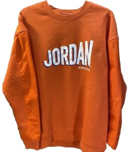Nike Jordan Flight MVP Wheaties Crew Sweater DV7588-817 Orange Men's Size XL EUC - Picture 1 of 11
