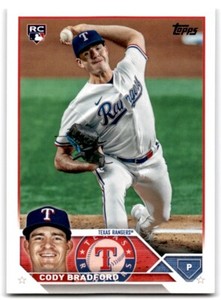 2023 Topps Update Cody Bradford RC Texas Rangers #US53