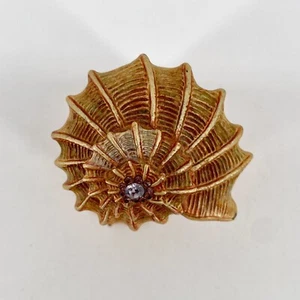 Westland Metal Enameled Conch Sea Shell Jeweled Trinket Box Beautiful 6072 2003 - Picture 1 of 15