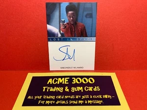 Lost in Space SEASON 1 NORMAL AUTOGRAPH Card SIBONGILE MLAMBO as Angela Goddard - Picture 1 of 2