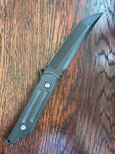 NEW Jake Hoback Custom Knives KWAIBACK Carbon Fiber Handles USA DISCONTINUED - Picture 1 of 9