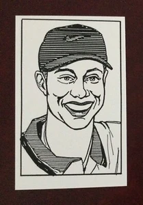 TIGER WOODS FAMOUS FACES GOLF CARD - UNIQUE HARD TO FIND - Picture 1 of 2