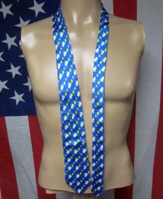 CONEJITO DE PASCUA Corbata Pastel Lillian Vernon Corbata de Seda Primavera Conejo y Huevo Foto 1 de 3