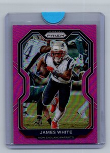 2020 Panini Prizm James White New England Patriots #21 Pink Prizm
