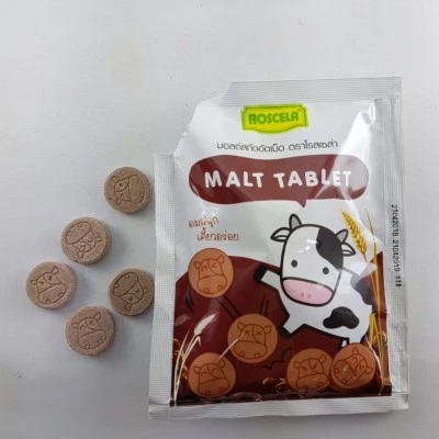 Солодовая таблетка вкусные подслащенные конфеты жевательные веселые со вкусом какао ароматические здоровые 20 г - Изображение 1 из 4