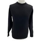 Mens Casual Black Pure New Lambswool Pitlochru Scottish Jumper, Size 40, EXC CON