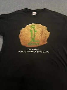 Vintage Geico Gecko Sz XL "So Easy A Caveman Can Do It" T-Shirt insurance - Picture 1 of 6