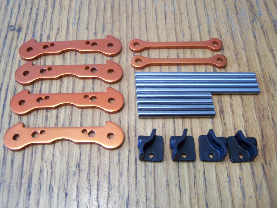 HPI Savage 4.6 GT-6 Front Rear Suspension A-Arm Captured Pins Shaft & Brace Set - Image 1 of 1