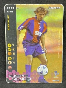 FOOTBALL CHAMPIONS TCG 2003-04 GIUSEPPE SIGNORI HOLO 005/100 PL - Picture 1 of 2