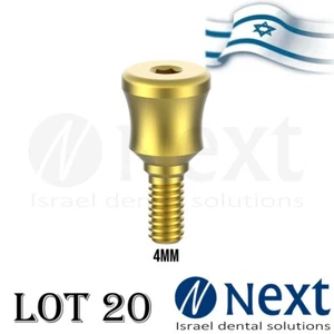 Lot x 20 Healing cap Concave abutment titanium 4 mm Ø 4.6 MM - Picture 1 of 3