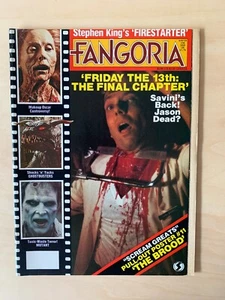 Fangoria Magazine #36 (1984) - Stephen King/Tom Savini/Firestarter w/Poster - Picture 1 of 4