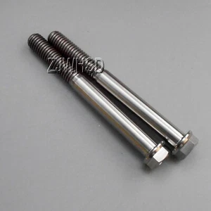 2pcs M8 x 75 mm Ti tanium Screw Bolt Hexagon Hex Head Flange / Aerospace Grade - Picture 1 of 2