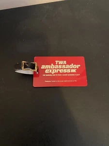 Vintage TWA Ambassador Express Tag - Picture 1 of 5