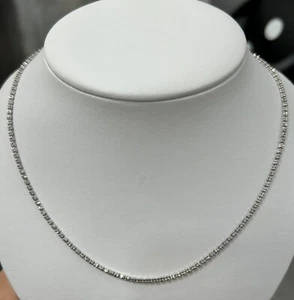 BRAND NEW 14k Two Tone Diamond Cut Ice Chain 7.6 Grams 18" Long 2.4 mm Necklace - Picture 1 of 4