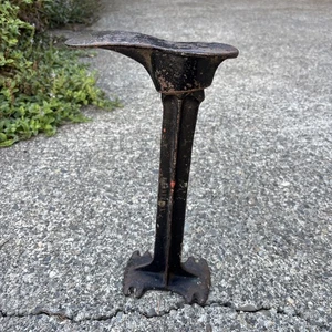 Antique Vintage Cobbler Cast Iron Malleable 1J Shoe Repair Stand & 4J Anvil - Picture 1 of 12