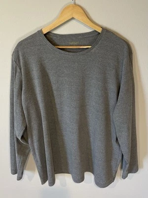 Women’s Gray Long Sleeved Tee, Size   4X - Image 1 of 2