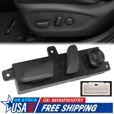 Car Front Left Driver Side Power Seat Switch for Hyundai Tucson 2015-2021 - Image 1 of 4