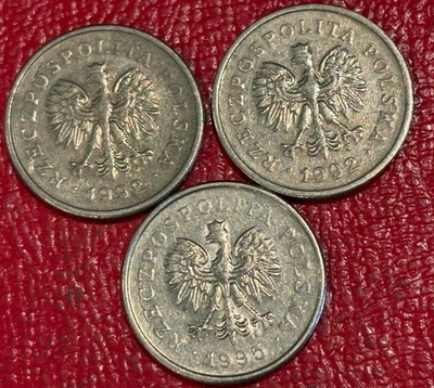 MONEDAS DE 1 ZLOTY POLONIA 3-ALTA CALIDAD (2) 1992/(1) 1995-NOV775 Foto 1 de 2