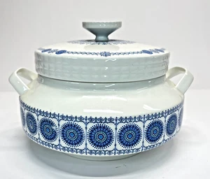 PONTESA GRANADA SPANIEN EISENSTEIN KASTILIEN runde bedeckt Kasserolle Schüssel mit Deckel - Bild 1 von 9