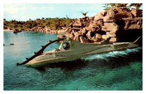 POSTAL - Submarino Nautilus 20.000 Leguas Bajo el Mar Años 50 Sin Publicar - Imagen 1 de 6