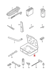 Genuine AUDI R8 4S3 4S9 4SP 4SR Tool Kit Bag 4S0012115 - Picture 1 of 1