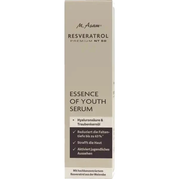 M. Asam RESVERATROL PREMIUM NT50 Essence of Youth Serum 30ml Hyaluron Neu (743) - Bild 1 von 1