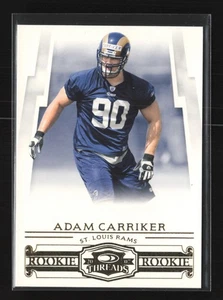 Donruss Threads #221 2007 Adam Carriker St. Louis Rams novato/999 - Imagen 1 de 2