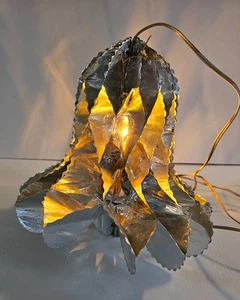 RARE Vtg 50s 60s METAL FOIL HONEYCOMB LIGHTED BELL Tokyo Japan 10" Electric XMAS - Picture 1 of 9