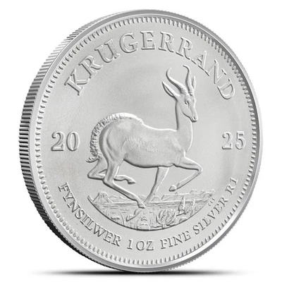 2025 1 oz South African Silver Krugerrand Coin (BU) - Image 1 of 2