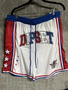 Pantalones Cortos de Baloncesto DIPSET X Reason Legacy Nuevos con Etiquetas Talla 2xl Día de los Caídos Bandera Patriótica - Imagen 1 de 3