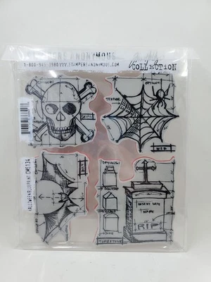 Stampers Anonymous Tim Holtz Halloween Blueprint Set CMS134 Nuevo Foto 1 de 3