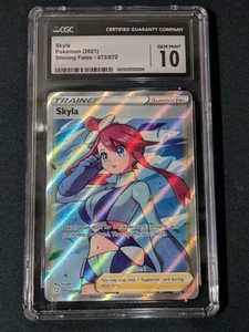 CGC 10 GEM MINT Skyla Full Art 072/072 Pokemon SWSH Shining Fates - Bild 1 von 2