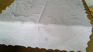 VINTAGE HANDBESTICKTE IRISCHE LEINENTISCHDECKE - Bild 1 von 9
