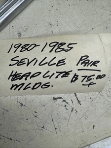 GM 1617113 & 1617114 (PAIR) Headlite Molding 1980-1985 Cadillac Seville NOS - Picture 1 of 13
