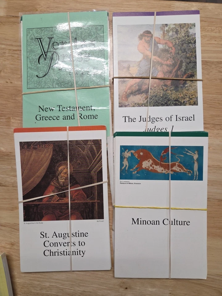 Veritas Press History Cards NT, Greece, Rome; Judges; Minoan; Men Of The Faith Foto 1 de 1