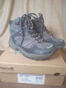 Regatta Cambrian Mid Lunar Grey & Rosewood Damen-Wanderschuhe UK-Größe 4 - Bild 1 von 11