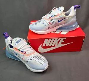 Nike Boys Nike Air Max 270 Running Shoes White/Multi Size 6.5Y Rare - Picture 1 of 12