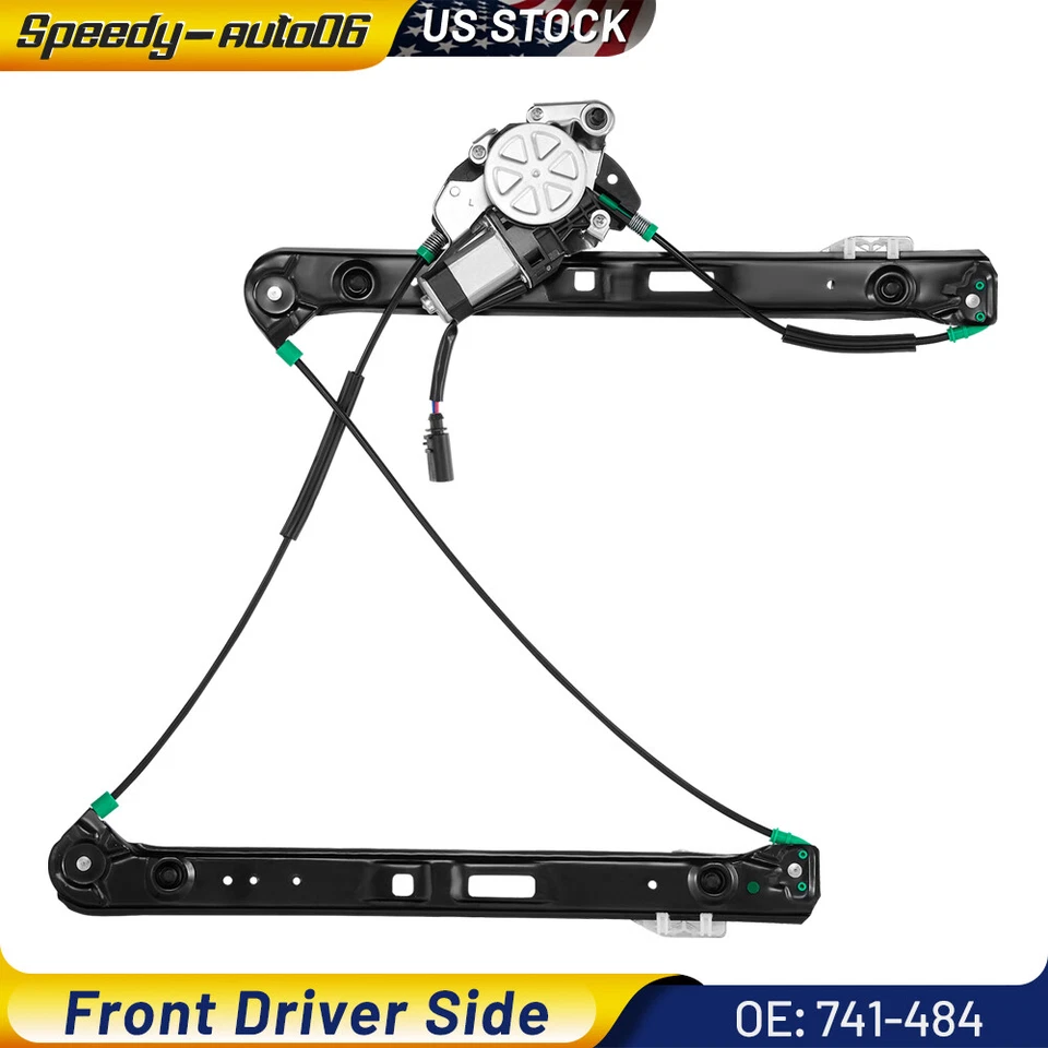 Front Driver LH Power Window Regulator W/ Motor for BMW E46 323i 325i 328i 330i - Изображение 1 из 4