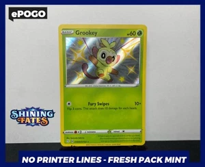 Grookey SV004/SV122 - Shiny Holo Rare Shining Fates Pokémon - Fresh Mint ✅ - Picture 1 of 2