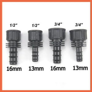 1/2" 3/4" BSP Innengewinde 13 16 mm Schlauch Widerhaken gerade Kunststoff Verbinder Fitting - Bild 1 von 5