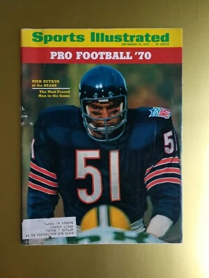 Sports Illustrated 21 de septiembre de 1970 Dick Butkus Bears primera cubierta profesional 1024 Foto 1 de 2