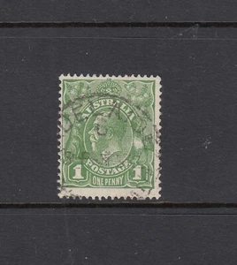 CofA: 1d Green SG 125 “SCRATCH KANGAROO’S EAR TO KING’S NOSE” BW 82(1)f, f/used. - Bild 1 von 1